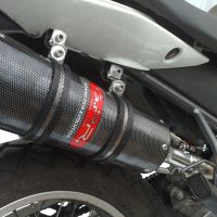 Exhaust compatible with Derbi Senda 125 R-SM -SENDA Baja 2004-2012, Furore Nero, Homologated legal slip-on exhaust including removable db killer, link pipe and catalyst