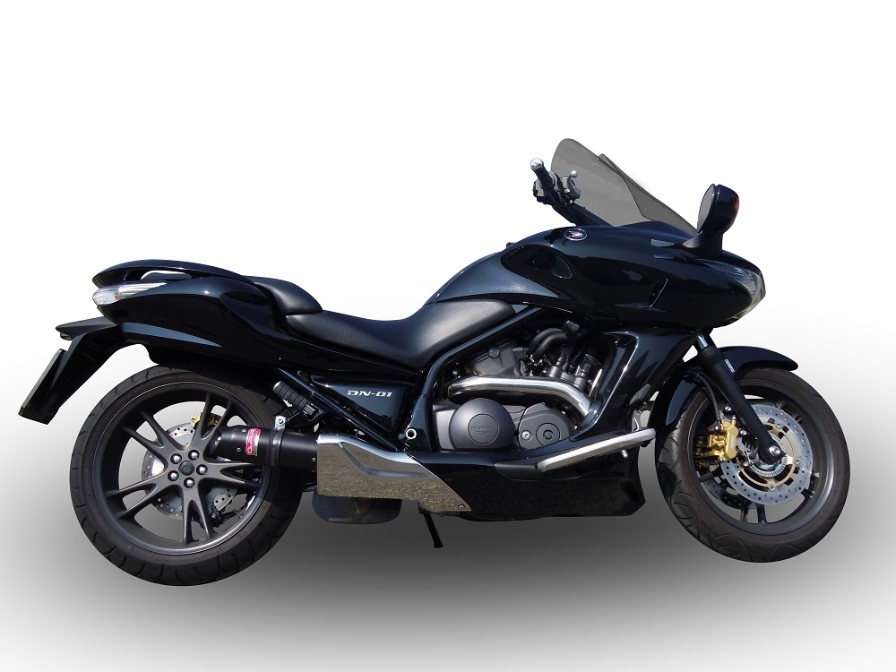 Esapament GPR compatibil cu Honda Dn-01 2008 Evacuare slip-on omologata, inclusiv db killer detașabil și cot de legătură,Furore Poppy