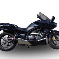 Esapament GPR compatibil cu Honda Dn-01 2008 Evacuare slip-on omologata, inclusiv db killer detașabil și cot de legătură,Furore Poppy