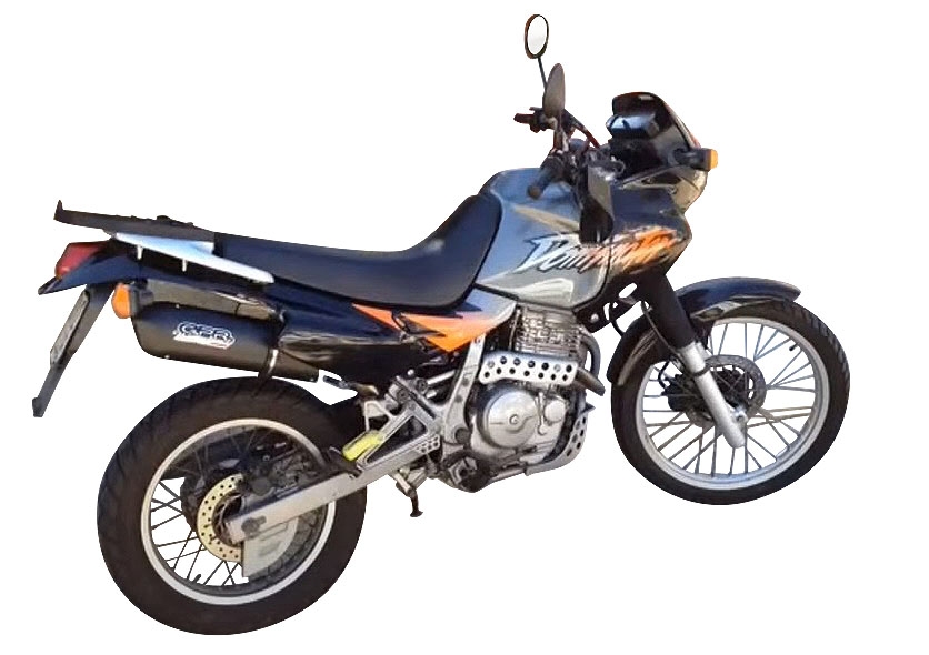 Esapament GPR compatibil cu Honda Dominator Nx 650  1988 Sistem de evacuare omologat complet, inclusiv db killer detașabil,Furore Poppy