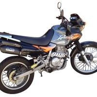 Esapament GPR compatibil cu Honda Dominator Nx 650  1988 Sistem de evacuare omologat complet, inclusiv db killer detașabil,Furore Poppy