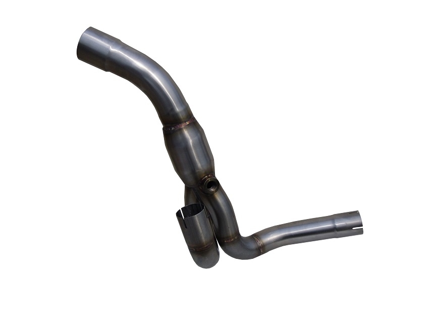 Exhaust compatible with Aprilia Dorsoduro 750 2008-2016, Decatalizzatore, Decat pipe