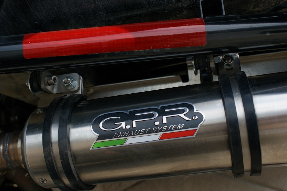 Esapament GPR compatibil cu Artic Cat Wild Cat 1000  2012 Evacuare slip-on omologata, inclusiv db killer detașabil și cot de legătură,Deeptone Atv