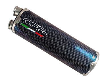 Esapament GPR compatibil cu Triumph Tiger 1200 Gt - Rally 2022 Evacuare slip-on omologata, inclusiv db killer detașabil și cot de legătură,Dual Inox