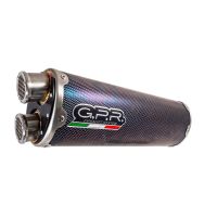 Esapament GPR compatibil cu Triumph Tiger 1200 Gt - Rally 2022 Evacuare slip-on omologata, inclusiv db killer detașabil și cot de legătură,Dual Inox