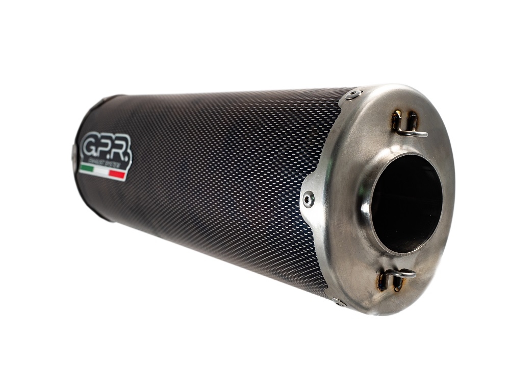 Esapament GPR compatibil cu Triumph Tiger 1200 Gt - Rally 2022 Evacuare slip-on omologata, inclusiv db killer detașabil și cot de legătură,Dual Inox