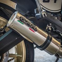Esapament GPR compatibil cu Ducati Scrambler 800  2017 Evacuare slip-on omologata, inclusiv db killer detașabil, cot de legătură și catalizator,M3 Inox 