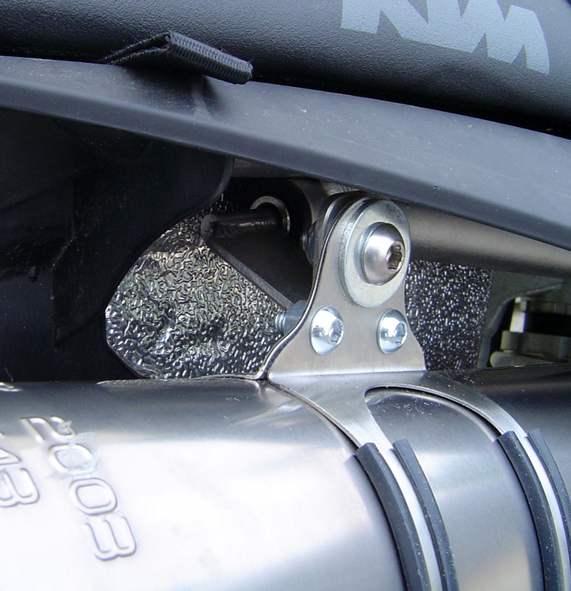 Exhaust compatible with Ktm Superduke 990 - R ( LC8) 2004-2012, Albus Ceramic, Dual Homologated legal slip-on exhaust including removable db killers and link pipes