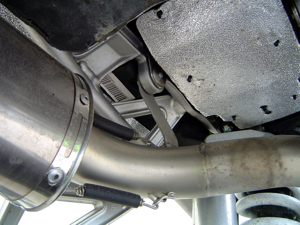 Exhaust compatible with Ktm Superduke 990 - R ( LC8) 2004-2012, Albus Ceramic, Dual Homologated legal slip-on exhaust including removable db killers and link pipes