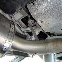 Exhaust compatible with Ktm Superduke 990 - R ( LC8) 2004-2012, Albus Ceramic, Dual Homologated legal slip-on exhaust including removable db killers and link pipes