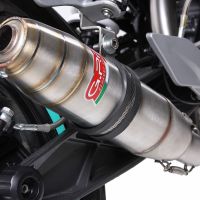 Exhaust compatible with Ktm Duke 125 2011-2016, Deeptone Inox, Homologated legal slip-on exhaust including removable db killer, link pipe and catalyst