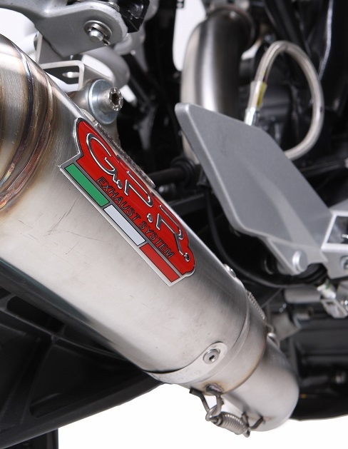 Esapament GPR compatibil cu Ktm Duke 125 2011 Evacuare slip-on omologata, inclusiv db killer detașabil, cot de legătură și catalizator,Powercone Evo