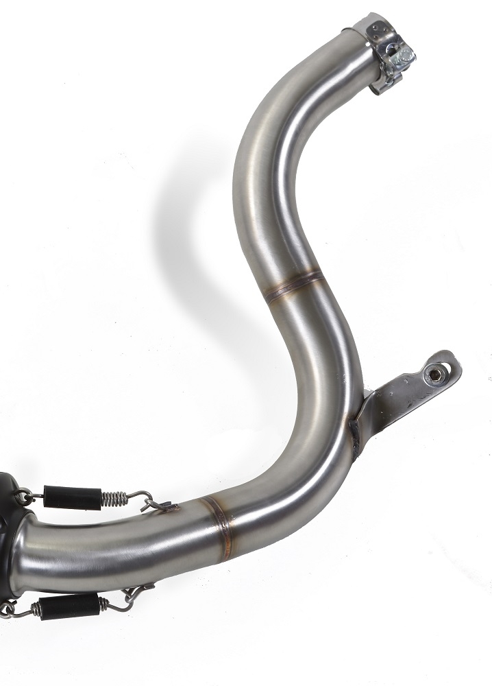 Exhaust compatible with Ktm Duke 125 2011-2016, Albus Ceramic, Homologated legal slip-on exhaust including removable db killer, link pipe and catalyst