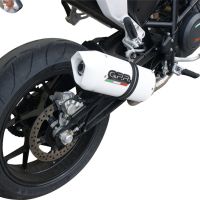 Exhaust compatible with Ktm Duke 690 2017-2020, Albus Evo4, Homologated legal slip-on exhaust including removable db killer and link pipe