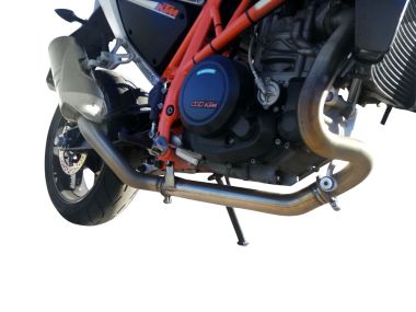 Exhaust compatible with Ktm Duke 690 2012-2016, Decatalizzatore, Decat pipe