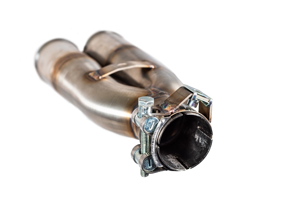 Exhaust compatible with Zontes Zx 310 2018-2020, F205, Homologated legal slip-on exhaust including removable db killer and link pipe