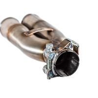 Exhaust compatible with Zontes Zx 310 2018-2020, F205, Homologated legal slip-on exhaust including removable db killer and link pipe