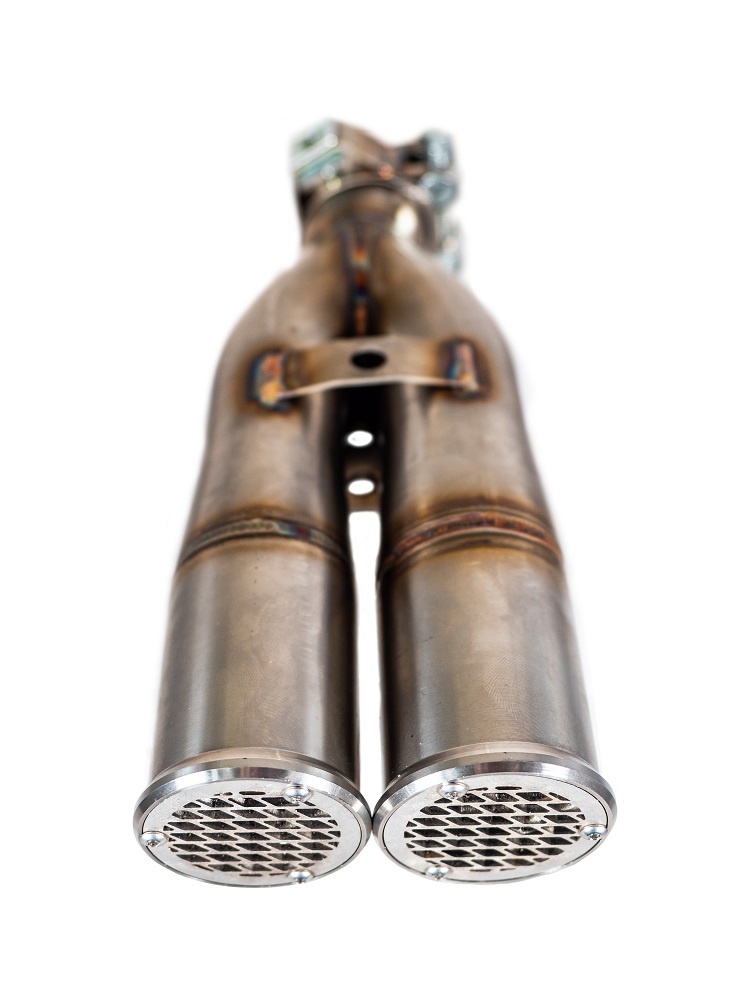 Exhaust compatible with Zontes Zx 310 2018-2020, F205, Homologated legal slip-on exhaust including removable db killer and link pipe