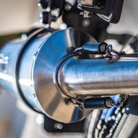 Esapament GPR compatibil cu Ducati Multistrada V4 - S 2022 Evacuare slip-on omologata, inclusiv db killer detașabil și cot de legătură,Dual Inox