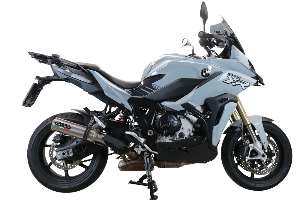 Esapament GPR compatibil cu Bmw S 1000 XR -M  2020 Evacuare slip-on omologata, inclusiv db killer detașabil și cot de legătură,M3 Inox 