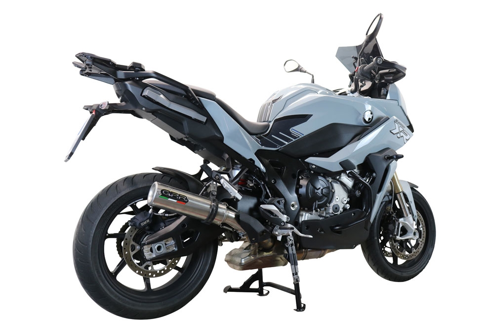Esapament GPR compatibil cu Bmw S 1000 XR -M  2020 Evacuare slip-on omologata, inclusiv db killer detașabil și cot de legătură,M3 Inox 