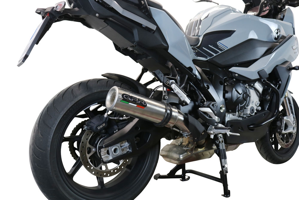 Esapament GPR compatibil cu Bmw S 1000 XR -M  2020 Evacuare slip-on omologata, inclusiv db killer detașabil și cot de legătură,M3 Inox 