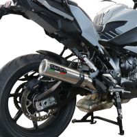 Esapament GPR compatibil cu Bmw S 1000 XR -M  2020 Evacuare slip-on omologata, inclusiv db killer detașabil și cot de legătură,M3 Inox 