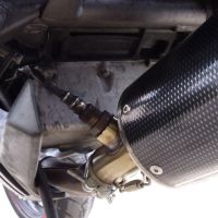 Esapament GPR compatibil cu Kawasaki Er 6 N - F  2005 Evacuare slip-on omologata, inclusiv db killer detașabil și cot de legătură,Ghisa 
