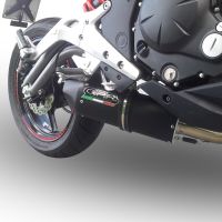 Exhaust compatible with Kawasaki Er 6 N - F 2012-2016, Furore Nero, Homologated legal full system exhaust, including removable db killer