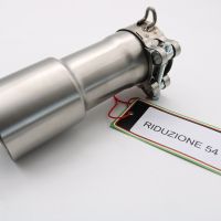 Exhaust compatible with Cafè Racer Cafè Racer 1980-2021, Accessorio - Accessory, Link pipe adapter from Diam 54 To Diam 45