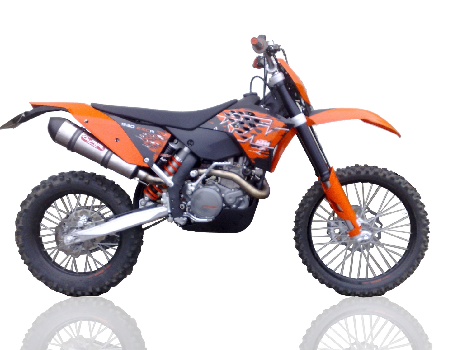 Esapament GPR compatibil cu Ktm SX-F 350 2011 Evacuare slip-on omologata, inclusiv db killer detașabil și cot de legătură,New Grand Prix Evo Titanium