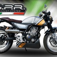 Esapament GPR compatibil cu F.B. Mondial Sport Classic 125 -Pagani 1948 2019  Sistem complet de evacuare Racing,Deeptone Inox