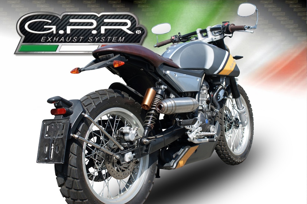 Esapament GPR compatibil cu F.B. Mondial Sport Classic 125 -Pagani 1948 2019  Sistem complet de evacuare Racing,Deeptone Inox