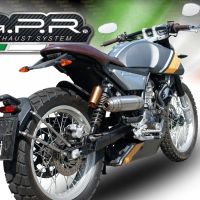 Esapament GPR compatibil cu F.B. Mondial Sport Classic 125 -Pagani 1948 2019  Sistem complet de evacuare Racing,Deeptone Inox