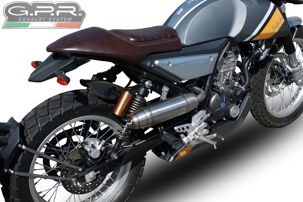 Esapament GPR compatibil cu F.B. Mondial Sport Classic 125 -Pagani 1948 2019  Sistem complet de evacuare Racing,Deeptone Inox