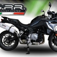 Esapament GPR compatibil cu Bmw F 750 Gs 2018 Evacuare slip-on omologata, inclusiv db killer detașabil și cot de legătură,Albus Evo4
