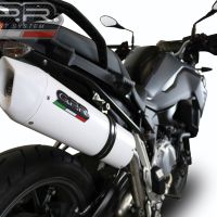 Esapament GPR compatibil cu Bmw F 750 Gs 2018 Evacuare slip-on omologata, inclusiv db killer detașabil și cot de legătură,Albus Evo4
