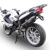 Esapament GPR compatibil cu Bmw F 800 Gt 2012 Evacuare slip-on omologata, inclusiv db killer detașabil și cot de legătură,Furore Nero