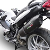 Esapament GPR compatibil cu Bmw F 800 Gt 2012 Evacuare slip-on omologata, inclusiv db killer detașabil și cot de legătură,Furore Nero