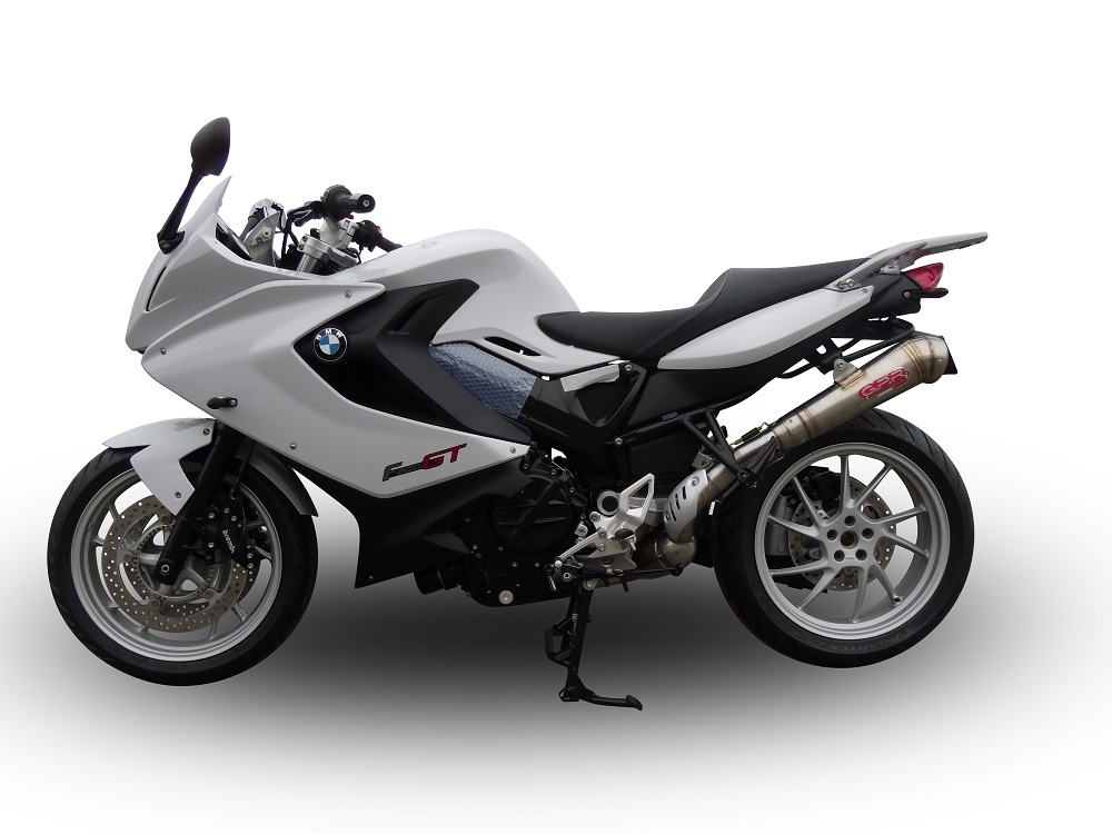 Esapament GPR compatibil cu Bmw F 800 Gt 2012 Evacuare slip-on omologata, inclusiv db killer detașabil și cot de legătură,Powercone Evo