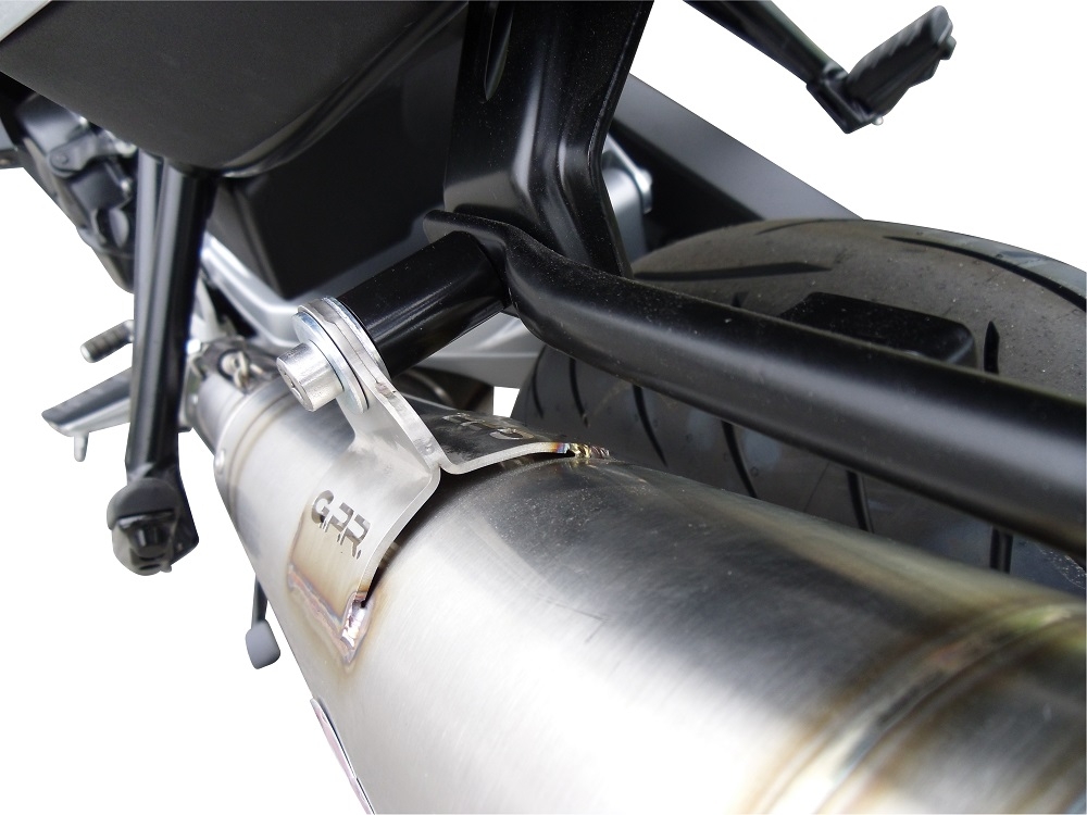 Esapament GPR compatibil cu Bmw F 800 Gt 2012 Evacuare slip-on omologata, inclusiv db killer detașabil și cot de legătură,Powercone Evo