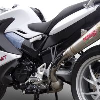 Esapament GPR compatibil cu Bmw F 800 Gt 2012 Evacuare slip-on omologata, inclusiv db killer detașabil și cot de legătură,Powercone Evo