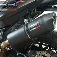 Esapament GPR compatibil cu Bmw F 800 R 2015 Evacuare slip-on omologata, inclusiv db killer detașabil și cot de legătură,Furore Nero
