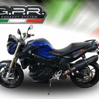 Esapament GPR compatibil cu Bmw F 800 R 2015 Evacuare slip-on omologata, inclusiv db killer detașabil și cot de legătură,Furore Nero