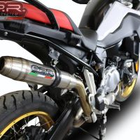 Esapament GPR compatibil cu Bmw F 850 Gs -Adventure 2018 Evacuare slip-on omologata, inclusiv db killer detașabil și cot de legătură,Deeptone Inox