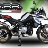Esapament GPR compatibil cu Bmw F 850 Gs -Adventure 2021 Evacuare slip-on omologata, inclusiv db killer detașabil și cot de legătură,M3 Inox 