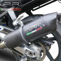 Esapament GPR compatibil cu Aprilia Sl -Falco 1000 2000 Evacuare cu dublă omologare legală, inclusiv db killers și coturi de legătură detașabile,Furore Nero