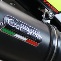 Esapament GPR compatibil cu Fantic Motor XEF 125 2021 Evacuare slip-on omologata, inclusiv db killer detașabil, cot de legătură și catalizator,Furore Evo4 Nero