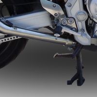 Exhaust compatible with Yamaha Fzs 1000 Fazer 2001-2005, Furore Nero, Homologated legal slip-on exhaust including removable db killer and link pipe