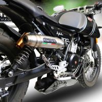 Esapament GPR compatibil cu F.B. Mondial Hps 300 Pagani 2021 Evacuare slip-on omologata, inclusiv db killer detașabil și cot de legătură,Deeptone Inox